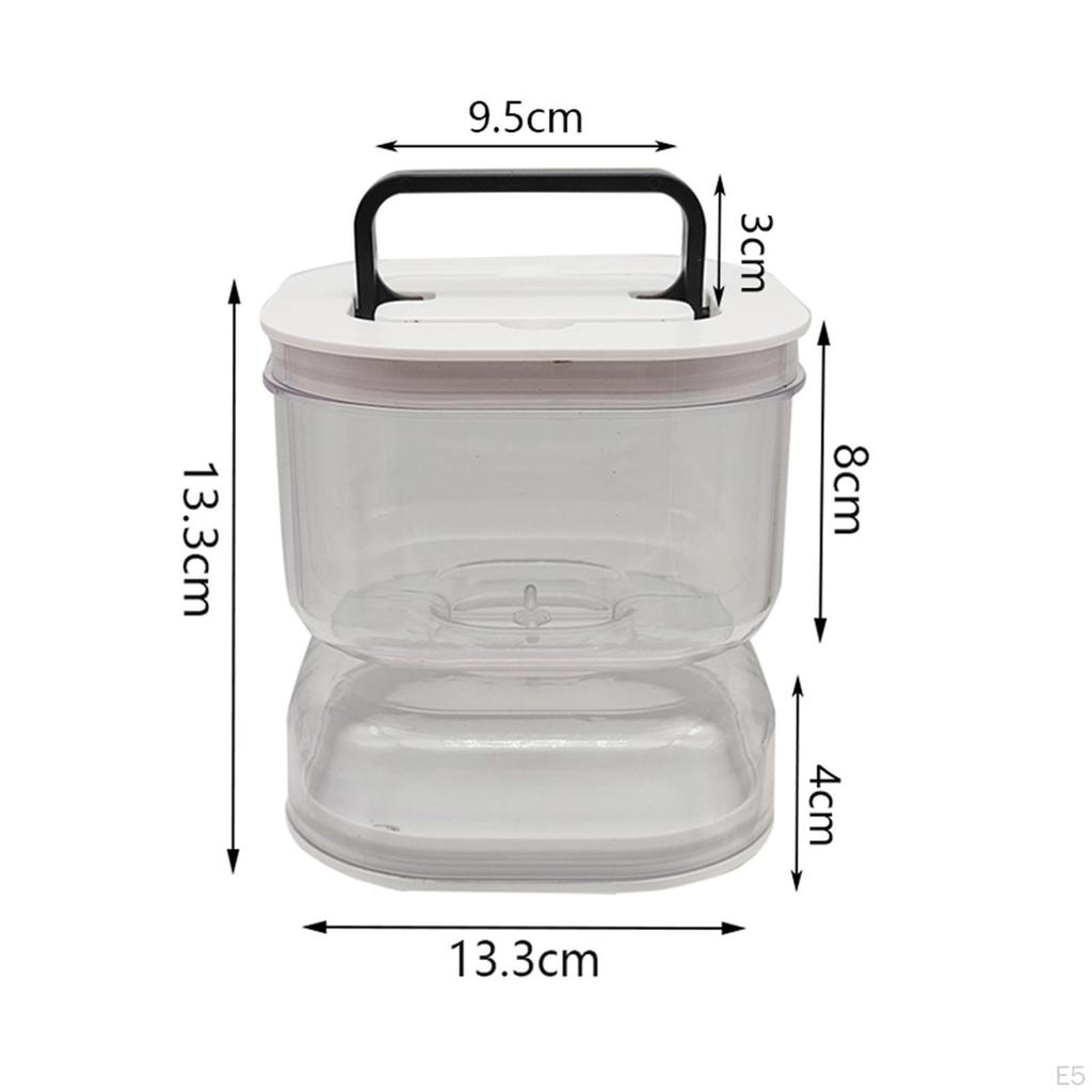 Airtight Kimchi Jar Pickle and Olive Hourglass Juice Separator Flip for