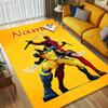 Personalized Name Wolverine Deadpool Living Room Non-Slip Area Rug Soft Carpet for Bedroom Kids Playroom Sofa Office Home Decor Doormat
