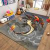 Ukiyo-e style Pokemon theme Carpet New Release! Rug for Living Room Bedroom,Office Areas,Durable Machine Washable Mat great gift
