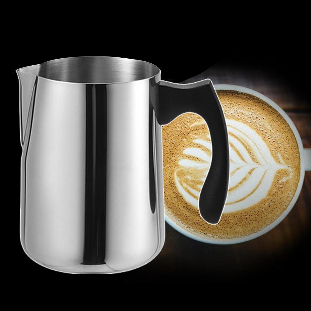 Kitchen Stainless Steel Milk Frothing Jug Barista Cup , 600ml