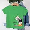 Cute Cat Harajuku Fashion Tshirts for Girl Boy Animal Cat Cartoon Kawaii Tee Top Cat Lover Gift Kids Short Sleeve Cotton Tee
