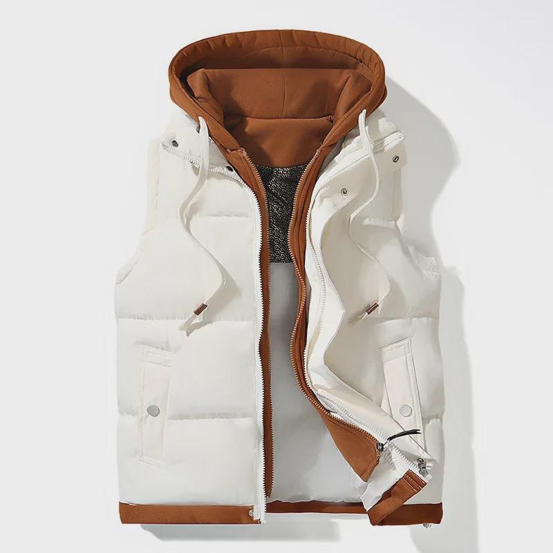 Men's Winter Casual Thick Cotton Vest - Warm, Trendy, and Handsome Waistcoat