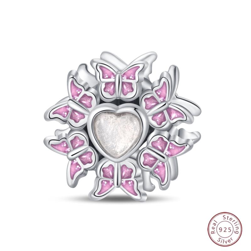 Copper Beaded Pendant Shiny Zircon Spring Cute Bow Original 3Mm Bracelet Women Fine Jewelry