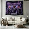 Chainsaw Man Wall Tapestry Aesthetic Wall Hanging Printed Fabric Blanket Decorative Tapestries For Bedroom Living Room Home Decor