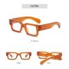Blue-Light-Blocking Black Square Men'S Glasses Frame Optical Blue Light Reading Glasses Classic Computer Glasses Plane Mirror