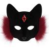 Halloween Fox Masquerade Half Face Mask - Party Cosplay Prop