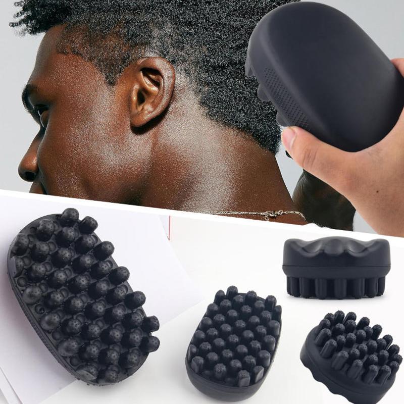 Professional Portable Silicone Hair Brush Washable Durable Rubber Curly Brush Hair Beauty Dirty Braided Curly Hair Men Cleaning