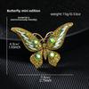 Vintage Crystal Diamond Butterfly Brooch Women's Premium Sense Animal Insect Brooch Clothing Accessories Eco-Friendly Brooch