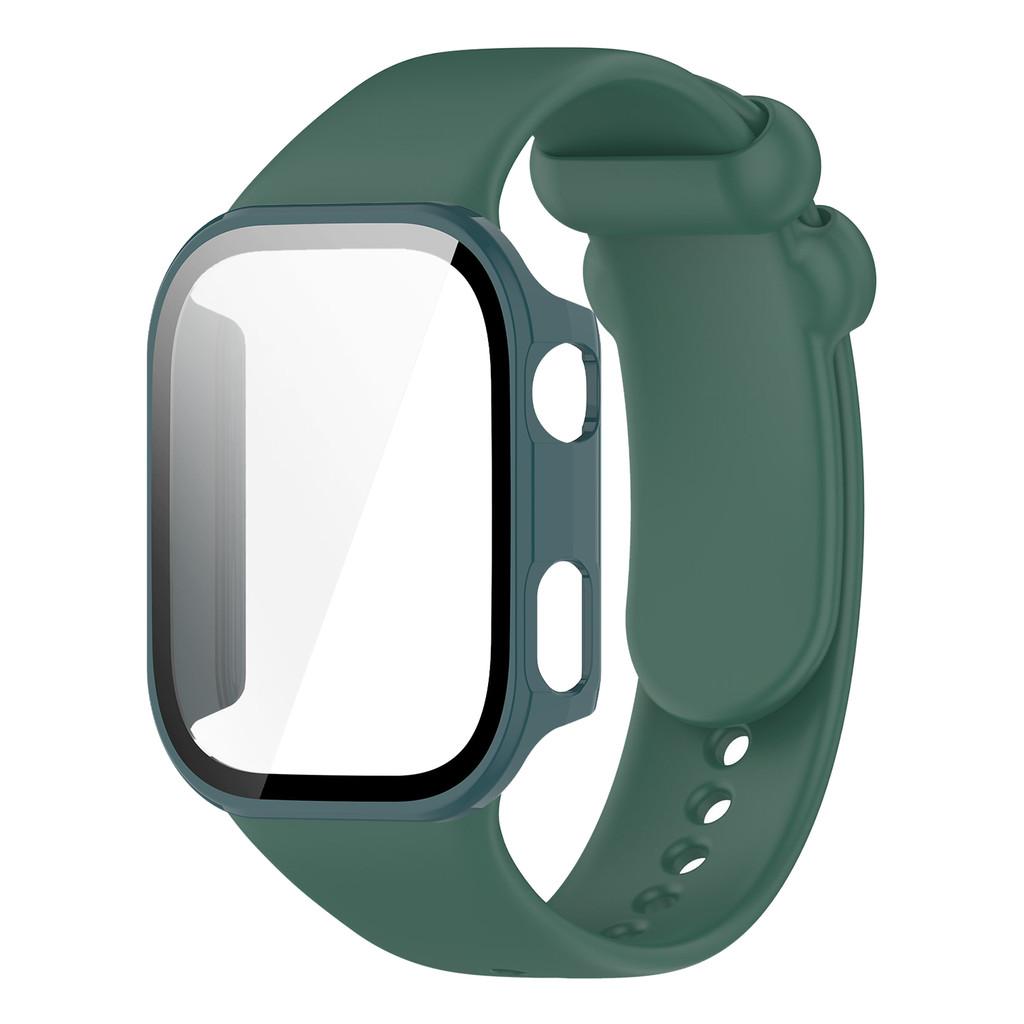 Silicone Strap with PC Case Cover for Redmi Watch 6 Band Sports Comfortable Replacement Bracelet for Xiaomi Redmi Watch6