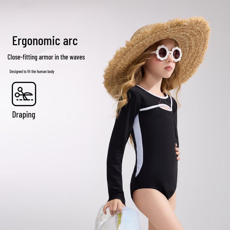 ASK JUNIOR Girls' One-Piece Training & Vacation Swimsuit