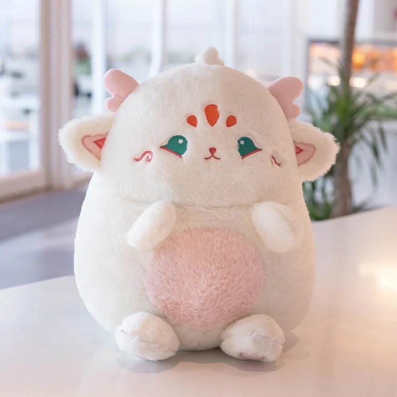 38cm Lovely Soft Stuffed Animals Cuddly Fat Dinosaur Angel With Flying Wings Dolls Plush Baby Dino Toys Baby Kids Appease Gift