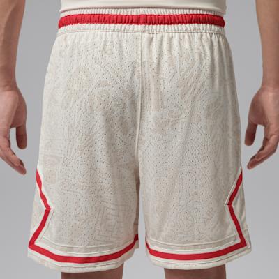 Jordan Casual Shorts Men's Ecru/Red Moderate