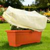 Rectangular Planter Box Cover Winter Freeze Protection Cover with Drawstring Planter Box Frost Protection Cover for Plants