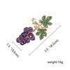Handgefertigt Exquisit Emaille Abzeichen Vintage Brosche Pflanzenbrosche Mode Frucht Pfirsich Brosche Party