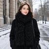 Double-Sided Faux Fur Scarf Thickened Neck Warmer New Plush Scarf  Winter Wear
