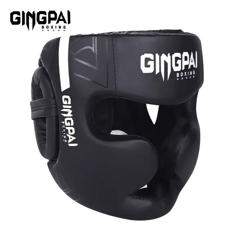 Ademende PU Lederen Bokshoofdbeschermer 8-10 Luchtgaten voor Volwassenen - Beschermende Uitrusting voor Kickboksen Thai Free Fight MMA Training