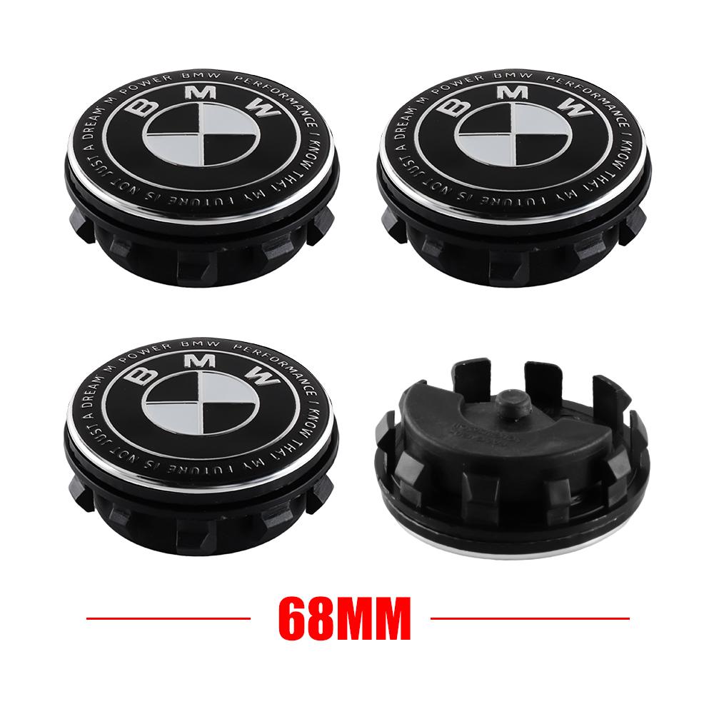 4Pcs 56/68mm Car Wheel Center Caps Hub Caps Rims Cover Hubcaps Accessories For BMW 50th M F12 F13 F30 E60 E65 E66 E63 X1 X3 E36