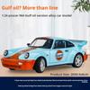 1/24 Ölçekli Porsche 964 Alaşım Araba Diecastlar ve Oyuncak Araçlar Araba Modeli Ses ve Işık Geri Çekmeli Araba Çocuklar İçin Oyuncaklar Hediyeler