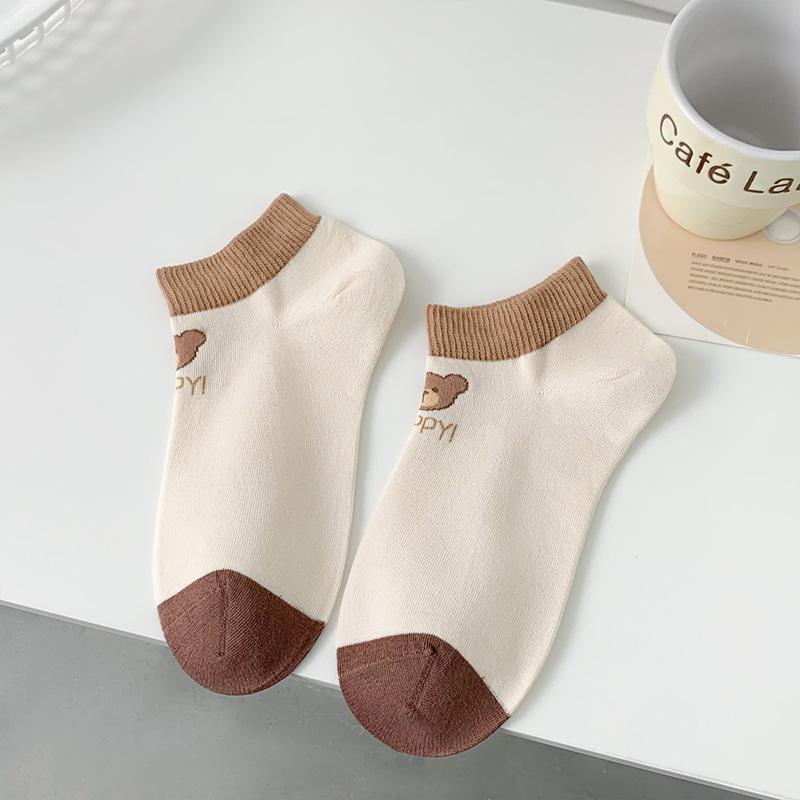 Female Spring and Summer All Fashion Sweet Lovely Cartoon Shallow Mouth Cotton Leisure Socks