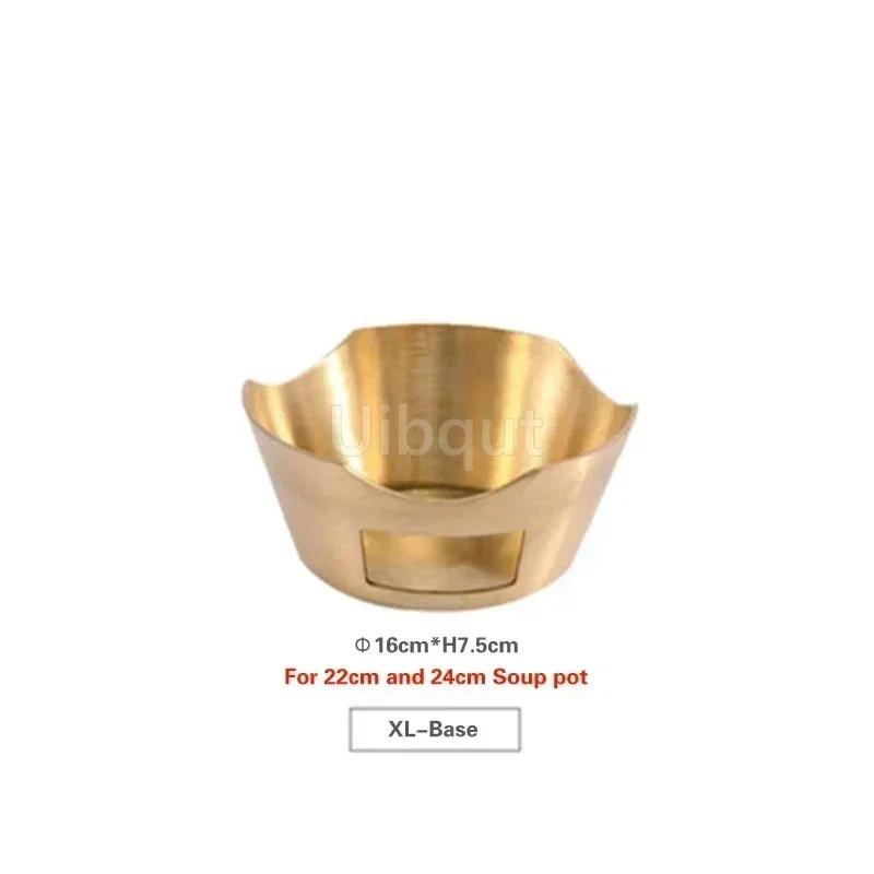Southeast Asian style tableware Two-ear pot Rice cooker Brass Thai Cuisine soup pot Curry pot with two ears Thai tableware