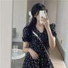 2024 Elegant Floral Midi Dress: Slimming A-Line with Waist-Cinched, Tummy-Concealing Design