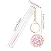 Eyelash Mascara Wands Empty Tube With Keychain Lash Spoolies Plastic Case Brush Holder