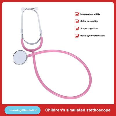 New Multi Color Stethoscope Toy Family Parent-Child Games Imitation Teaching Stethoscope Role-Playing DIY Education Toys Kids