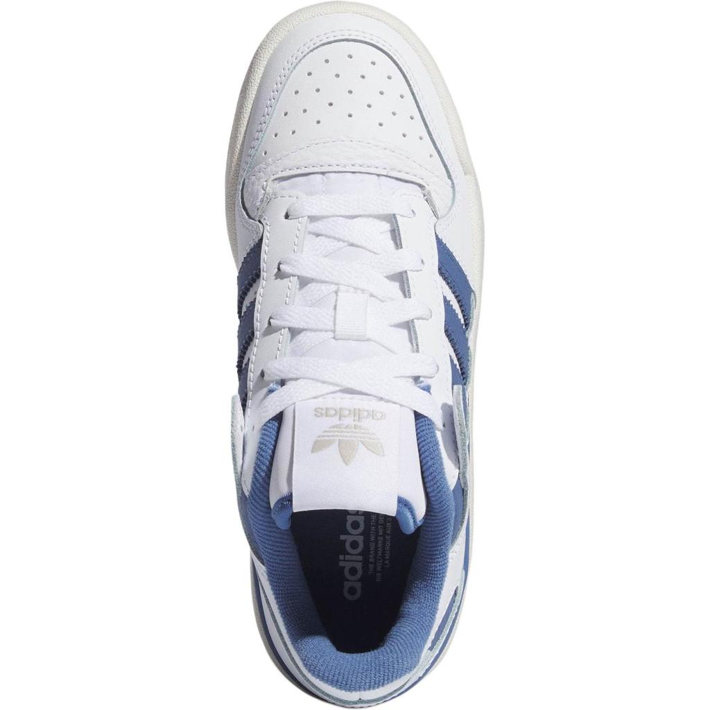 Adidas Originální Forum Low Pohodlné Jednoduché Nízké Dětské Skate Boty Dětské Tenisky Modré IH0224