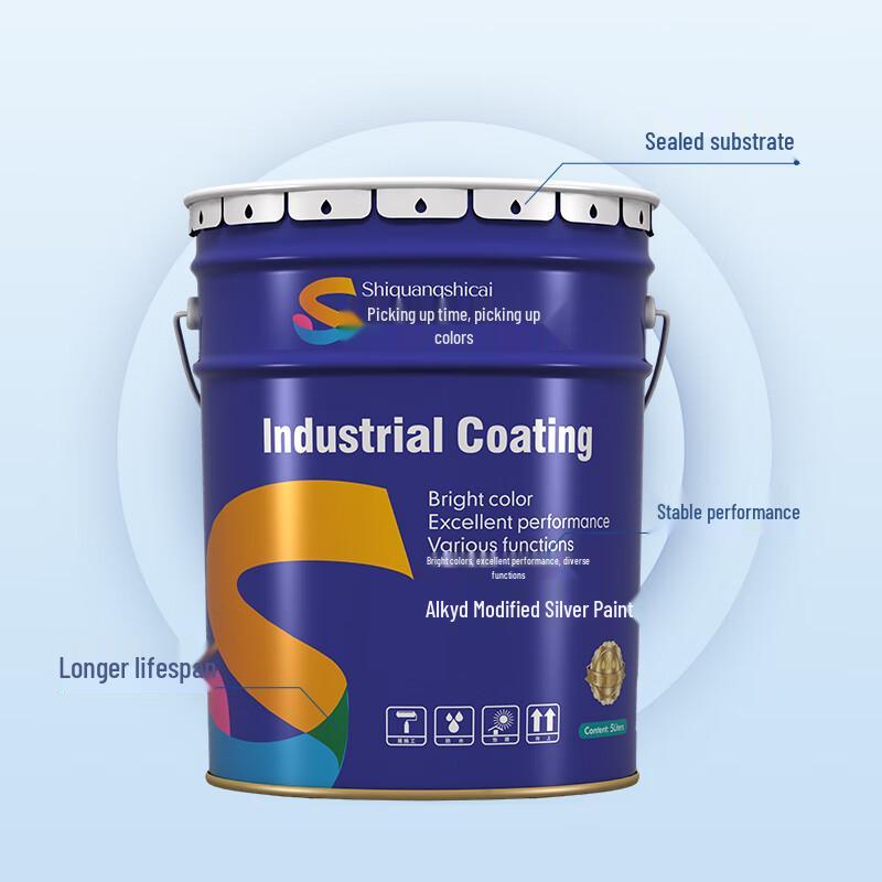 Quick-Dry Alkyd Silver Anti-Rust Metal Paint