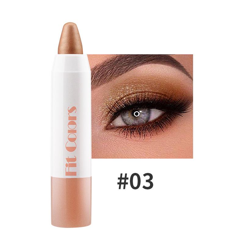 

Жемчужная светлая ручка для теней для век, вспышка для губ и глаз, двойная ручка для макияжа с одним ртом