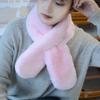 Women Winter Thick Faux Fur Scarf Warm Multi Use Neck Warmer Shawl Collar Wrap for Ladies