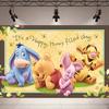 Cute Winnie the Pooh Theme Backdrop Kids 1st Birthday Party Baby Shower Decor Banner Studio Portrait Photography Background471