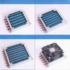 1PCS Refrigerator Freezer Aluminum Fin and Copper Tube Heat Exchanger with Fan Small Shell Condenser Radiator Fan