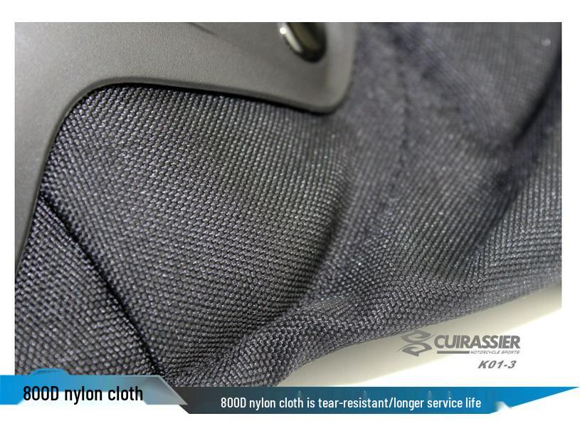 CUIRASSIER Motorcycle Knee Pads Off-Road Leg Guards, Knight Protective Gear, Model K01-3, Navy Blue