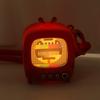 Chaveiro Micro TV Retrô Tela Luminosa Design Vintage Chaveiro com Efeitos Sonoros Clássicos Acessórios para Mochila