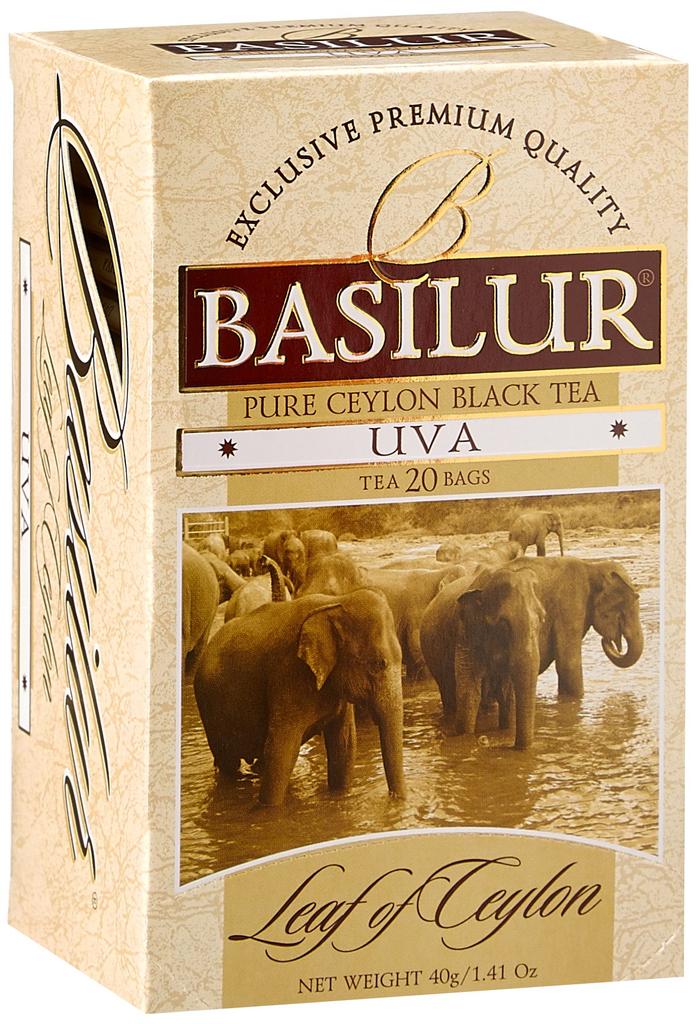 Basil Tea Uva Black Tea (25 Tea Bags) Ceylon [70259]