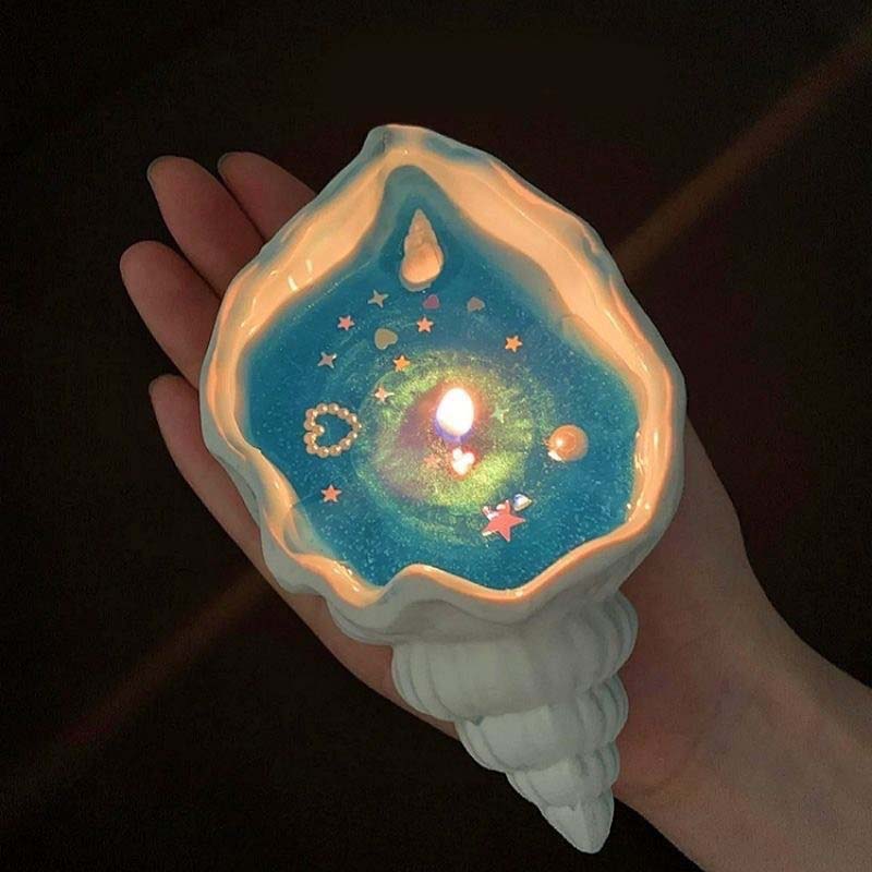 Sea Shell Aromatherapy Candle Creative Starfish Shell Scented Candle Sea Shell Candle Handmade Sea Shell Whirlpool Candles