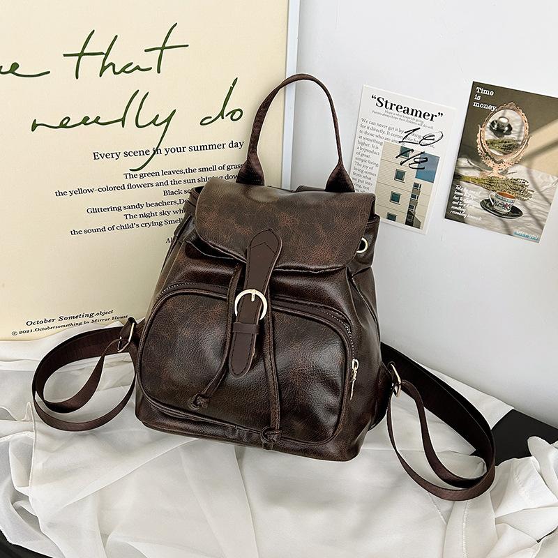Fashion bag cover backpack women 2025 simple shoulder large capacity trend beautiful travel backpack