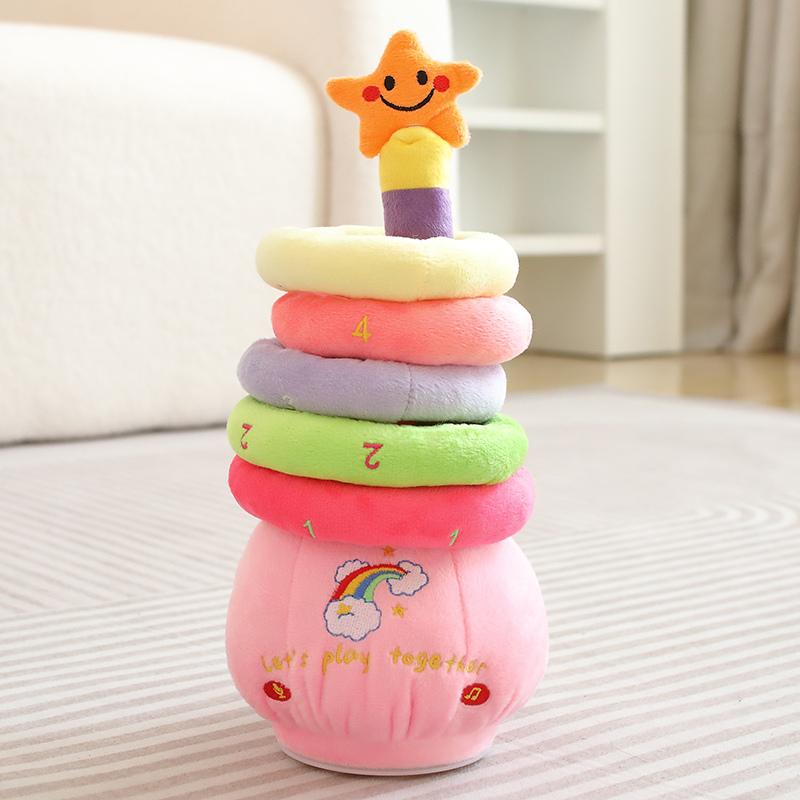 

Новые детские забавные электрические плюшевые игрушки-обручи могут петь электрические игрушки кольца набор игр для мальчиков девочек подарок для ребенка улучшить концентрацию 32cm