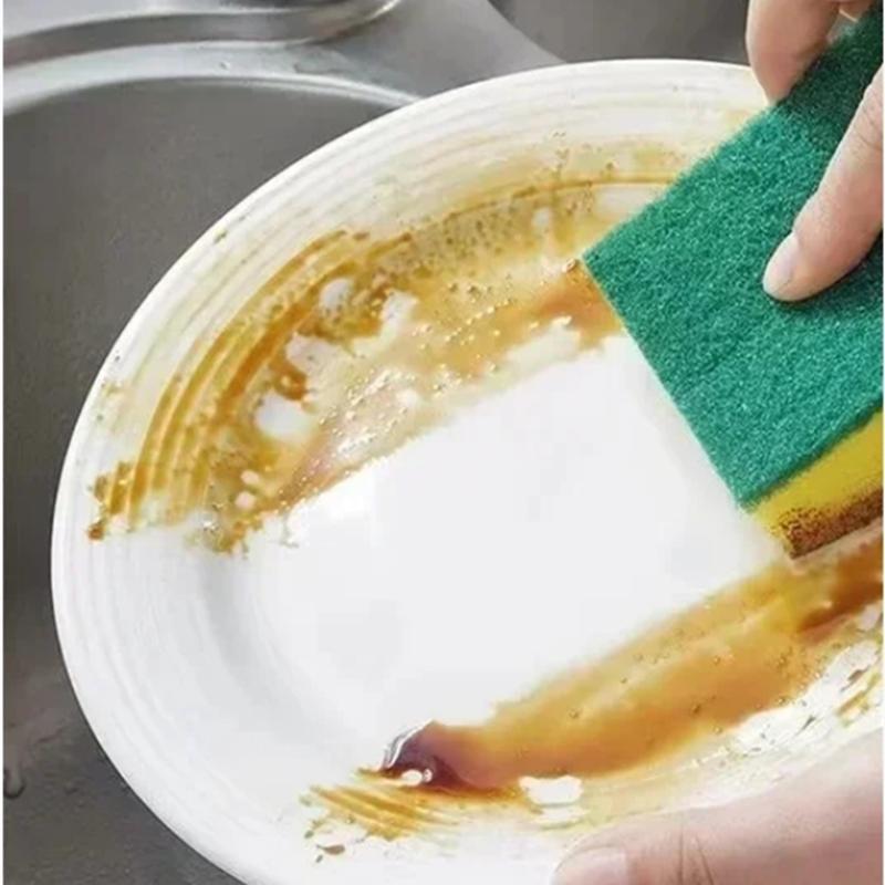 Highly Absorbent Double-sided Sponge Magic Cleaning Pot Rust Sponge Cleaning Brush Kitchen Cleaning Tool