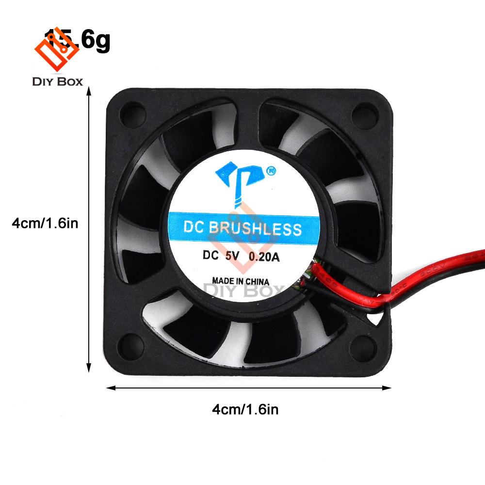 DC4010 5V 12V 24V Kühl-Turbofan Bürstenlos 3D-Drucker Teile 2-Pin Für Extruder DC-Kühler Gebläse Teil 4cm Schwarze Kunststofflüfter