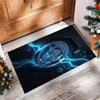 Manchester City Printed Flannel Area Rug Non Slip Soft Polyester Floor Carpet Indoor Decor Mat for Bedroom Living Room Sofa