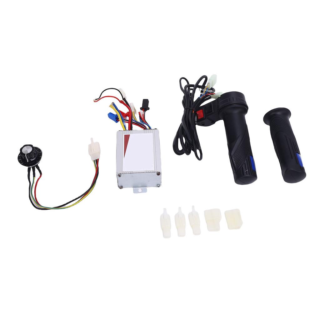 Kit Controler Motor Bicicletă Electrică 12V500W Kit Comutator Buton Mâner Control Viteză pentru Triciclete Scutere