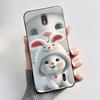 Matte Soft TPU Case For Nokia 1 Plus 2 2.1 2.2 Phone Case Luxury Cute Love Rabbit Funny Cat Black Silicone Ultra Thin Back Cover