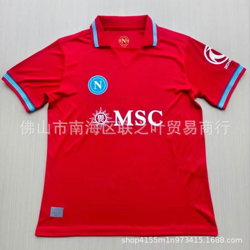 Napoli 26/27 Maglia da Calcio a Manica Corta Casa Trasferta Terza Maglia Uomo De Bruyne 11 Lukaku 9