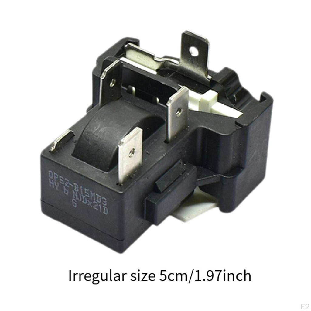 PTC Starter Relay Overload Protector Replace Parts Professional 3Pin Easy Installation Freezer Part