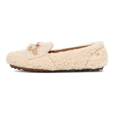 Comfortable Versatile Casual Slip-Ons Women Shoes Natural-White 1153515-NAT