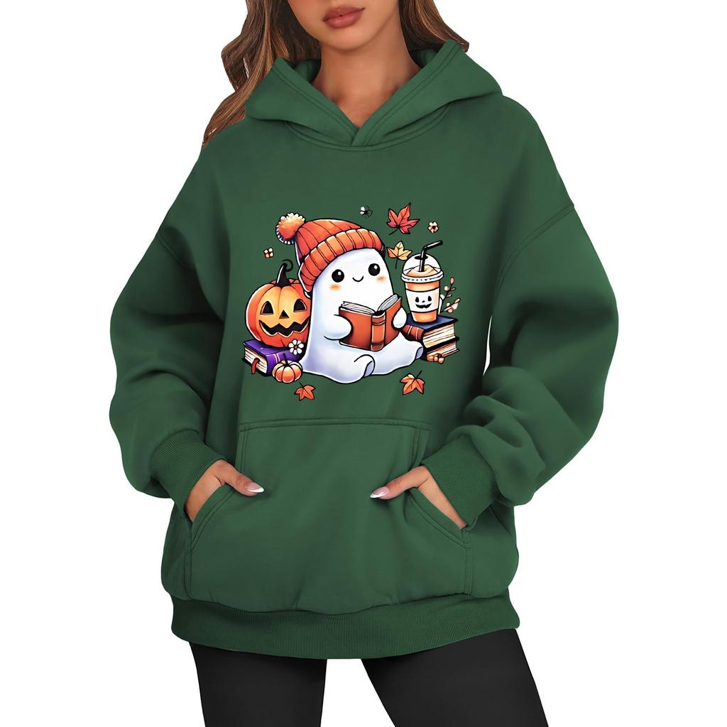 Modisches, vielseitiges und lässiges Kapuzen-Sweatshirt für Damen, langärmeliges Sweatshirt mit Aufnäher