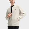 FILA Heritage Jackets Men's Elegant Gray Baseball Collar Fleece lined Other F51M548501FGY