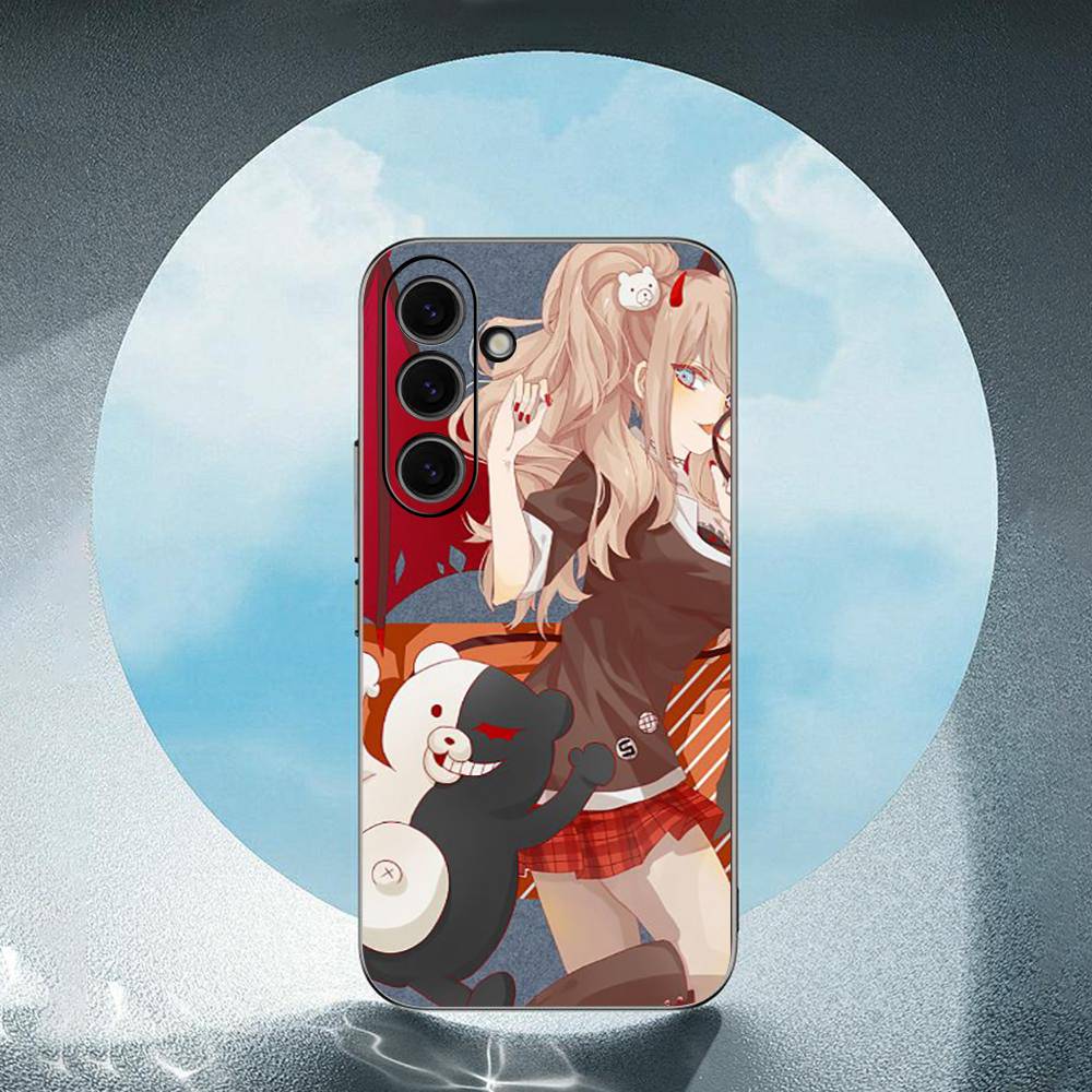 Kumamon Danganronpa Monokuma Luxury Black Phone Case For Samsung Galaxy S23 S24 S25 Ultra S22 Plus S21